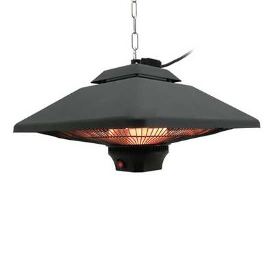 Outsunny Hanging Halogen Heater, 2000 W-Black