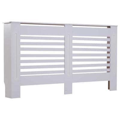 HOMCOM 152Lx19Wx81H cm MDF Radiator Cover-White
