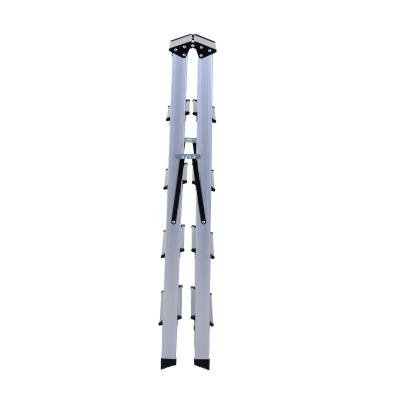 HOMCOM 88 cm Folding Aluminum Ladder A-type-Silver