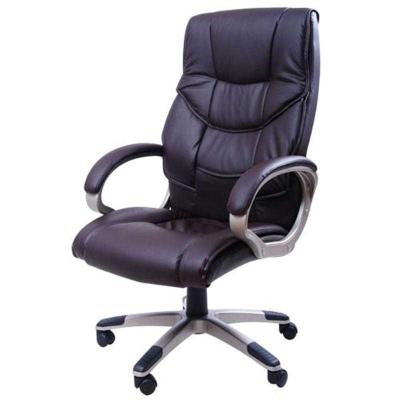 HOMCOM PU Leather Ergonomic Executive Office Desk Chair Brown