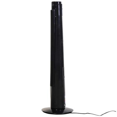 HOMCOM ABS 3-Speed Oscillating Tower Fan w/ Remote Black