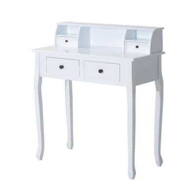 HOMCOM Dressing Table W/4 Drawers-White