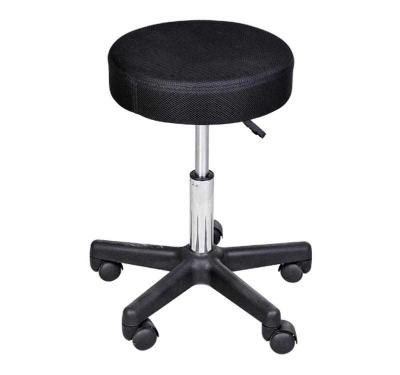 HOMCOM Salon Spa Swivel Stool W/Changeable Covers: Red, White, Black