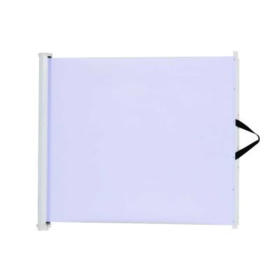 PawHut Retractable Dog Pet Safety Gate Barrier-White