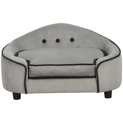 PawHut Pet Sofa Couch Small Sized Dog Various Cat Sponge Cushioned Bed Lounge