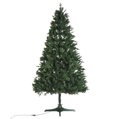 HOMCOM 1.8m Pre-Lit Christmas Tree Artificial Spruce Tree 500 LED Holiday Décor Metal Stand