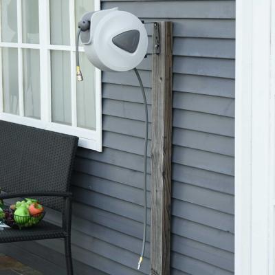 DURHAND Retractable Air Hose Reel Wall Mounted Workshop Compressor Tool 1/4" 10m+90cm