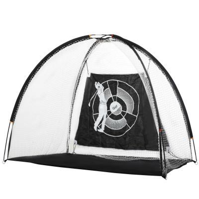 HOMCOM PE Net Golf Practice Hitting Target w/ Carrier Bag White