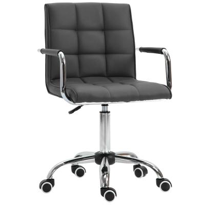 Vinsetto Executive PU Padded Swivel Office Chair With Adjustable Height - Grey