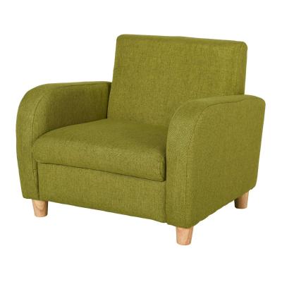 HOMCOM Kids Armchairs Children Sofa Kids Sofa Upholstered Armchai Children Armchair Sofa For Toddlers Kids Elevated Linen Armchair - Green