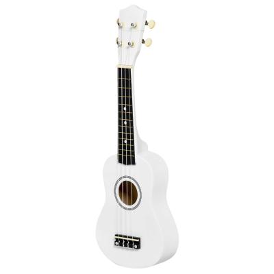 HOMCOM 21" Beginners Basswood Ukulele White
