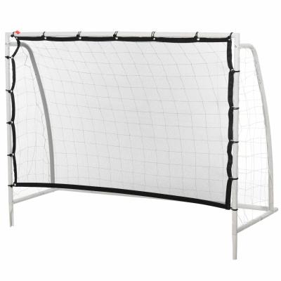 HOMCOM PE Net Weather Resistant Rebounder Sports Goal White
