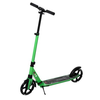 Kinderscooter step met verlichte wielen voor 14+ inklapbaar groen