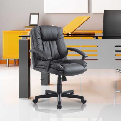 HOMCOM PU Leather Executive Office Chair-Black
