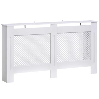 HOMCOM 151.5L×19W×82H cm MDF Radiator Cover-White