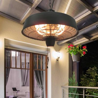 Outsunny Adjustable Infrared Halogen Light Heater, 1000/2500W-Black
