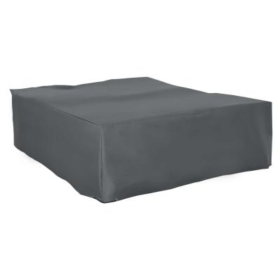 Outsunny 275x205cm Outdoor Garden Rattan Furniture Protective Cover Water UV Resistant Grey