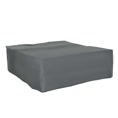 Outsunny 205x192cm Outdoor Garden Rattan Furniture Protective Cover Water UV Resistant Grey