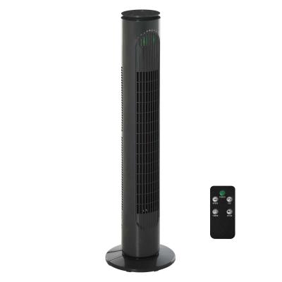 HOMCOM Tower Fan with 3 Speed 3 Mode 10h Timer 70° Oscillation LED Remote Controller