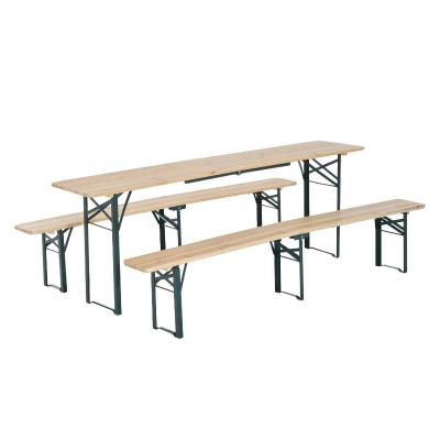 Outsunny Steel Frame Portable Folding Picnic Table Bench Set Dark Green