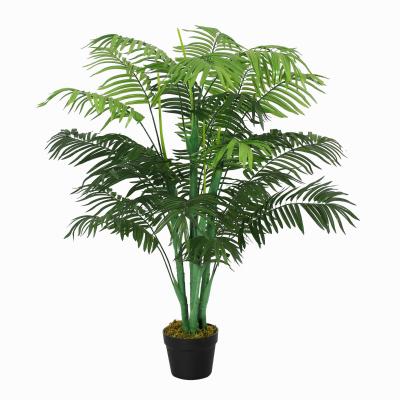 Outsunny Artificial Palm Plant Realistic Fake Tree Potted Home Office Décor 125cm