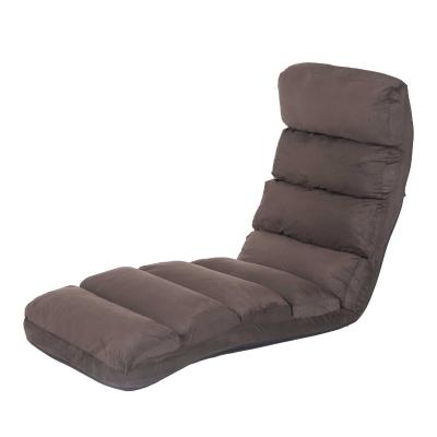 HOMCOM Folding Floor Sofa Bed W/ Pillow-Brown