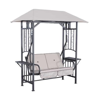 Outsunny Garden Texteline 2 Person Swing Chair-Beige