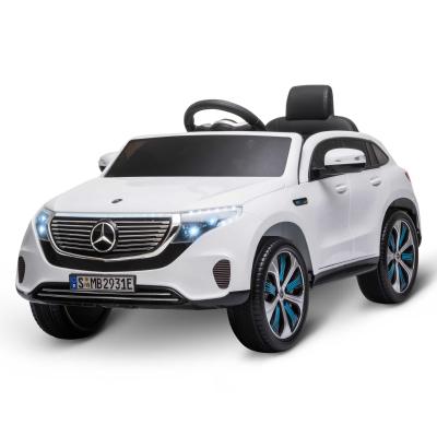 HOMCOM Benz EQC 400 12V Kids Electric Ride On Car Toy w/ Remote Control
