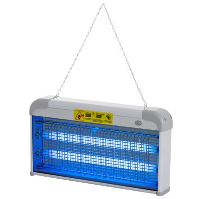 Outsunny Wall-mounted Portable Mosquito LED Killer Lamp, Steel-Grey
