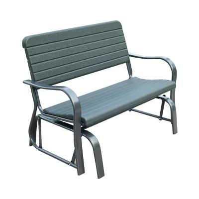 Outsunny Metal 2-Seater Outdoor Garden Rocker Bench Green