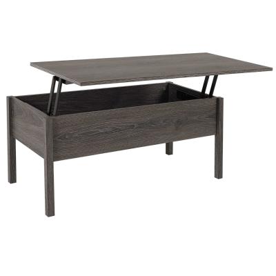 HOMCOM Particle Board Lift-Top Coffee Table Grey