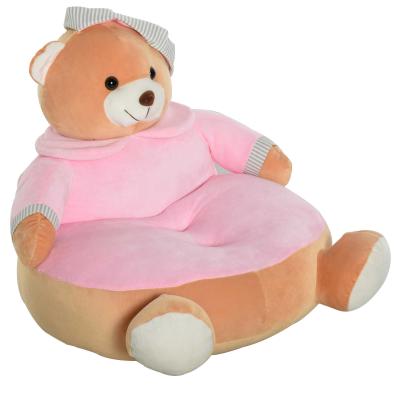 HOMCOM Animal Kids Sofa Chair Cute Pajamas Bear with Armrest for 18-36 months Pink