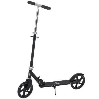 HOMCOM Kids Scooter Height Adjustable Foldable Design Teens Ride On Toy Black