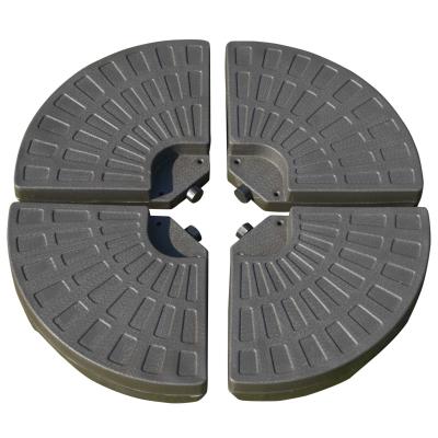 Outsunny 4PCs Cantilever Patio Umbrella Base Stand w/Carry Handles, Water & Sand Filled