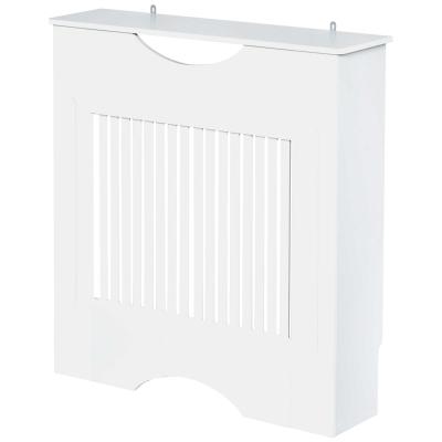 HOMCOM Radiator Cover W/E1 Class 12mm MDF Engineered Wood, 78W x 19D x 80.5Hcm-White