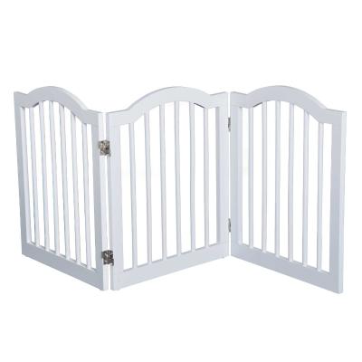 Pawhut Wooden Pet Fence-White
