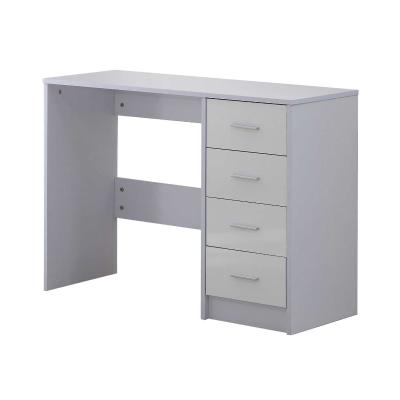 HOMCOM High Gloss 4 Drawers Table-White