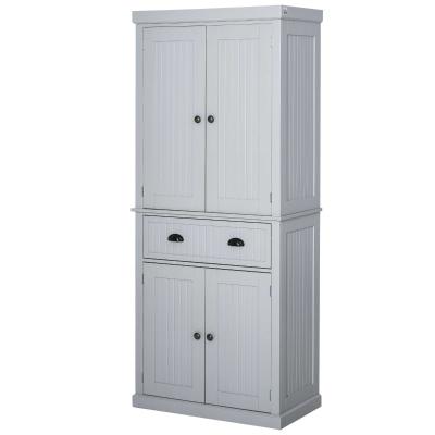 HOMCOM MDF Freestanding Kitchen Cabinet Grey