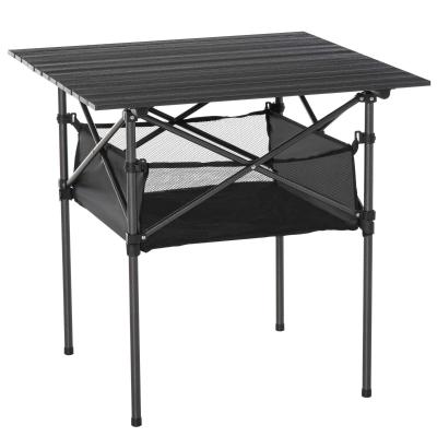 Outsunny Outdoor Folding Camping Table W/ Storage Bag, Portable for Garden Beach Picnic