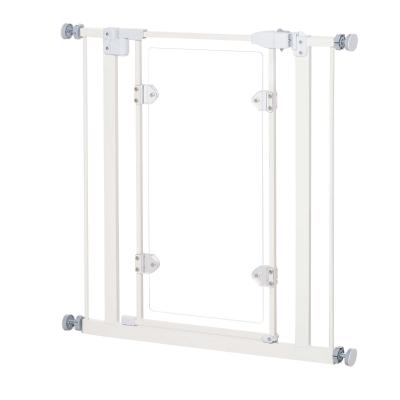 PawHut Pet Safety Gate Auto Close for Small Pet w/ Adjustable Screws 76.2 x 81.9cm