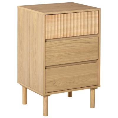 HOMCOM Bedside Drawer Chest Storage Cabinet Side Table Dresser for Living Room