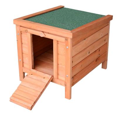 PawHut 20" Wooden Rabbit Hutch Bunny Cage Guinea Pig House Pet Habitat Small Animals