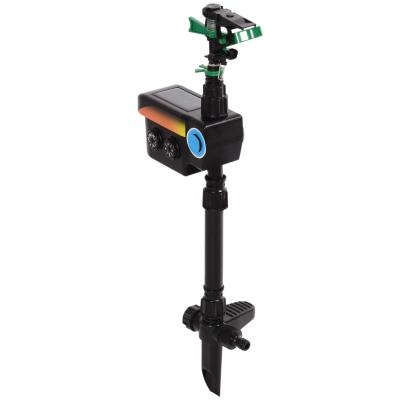 Outsunny® Tiervertreiber Wasserstrahl | Mit Bewegungssensor 9 m | Schwarz | 19 x 8 x 64 cm
