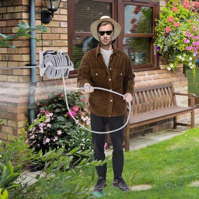 Outsunny® Schlauchtrommel Schlauchaufroller 20 m Wasserschlauchtrommel Gartenschlauch PVC