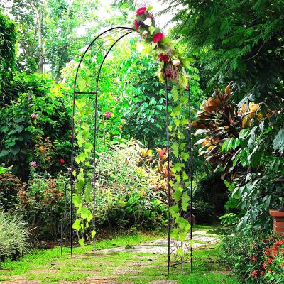 Outsunny® Torbogen Rankgitter Pflanzbogen Rosenbogen Garten Bogendach Metall 120 x 30 x 226 cm