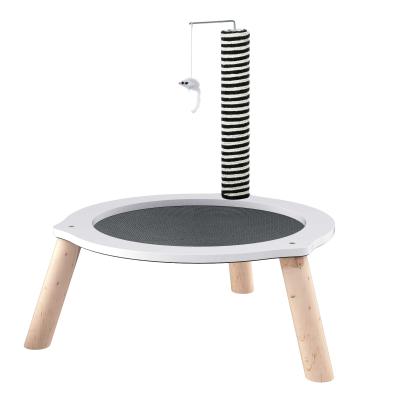 PawHut® Katzenbett Katzen Bettchen Gross mit Katzenfangpfosten und Spielzeugmaus