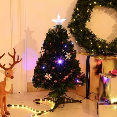 HOMCOM Weihnachtsbaum künstlicher Christbaum Tannenbaum Baum mit Ständer inkl./ohne Dekor (60 cm, grün/Weihnachtsbaum 8)