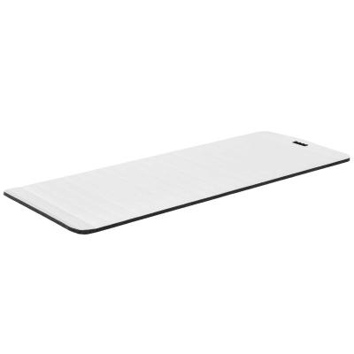 HOMCOM® Yogamatte Rutschfeste Sportmatte Gymnastikmatte mit Tragegurt Weiß