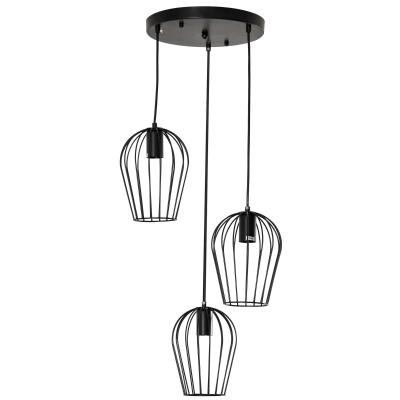 HOMCOM® Hängeleuchte Schwarz Pendelleuchte moderne geometrische Hängelampen Kronleuchter