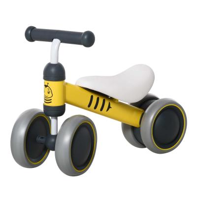 HOMCOM® Kinder Laufrad Lauffahrrad Balance Bike 18-24 Monate Alu-Legierung PP Gelb